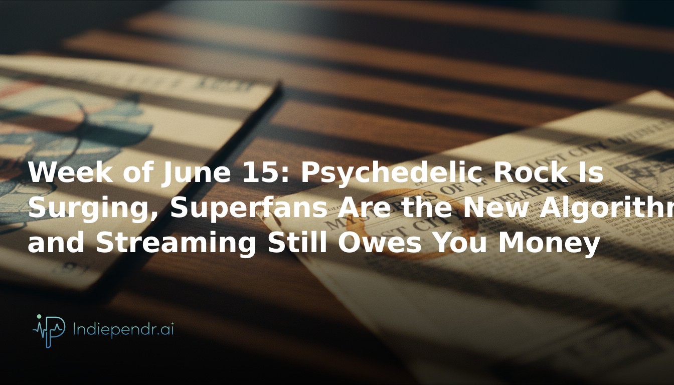 Week of June 15: Psychedelic Rock Is Surging, Superfans Are the New Algorithm, and Streaming Still Owes You Money